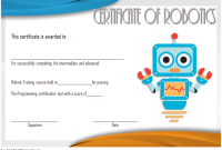 Robotics Certificate Template 3