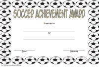 Soccer Achievement Certificate Template 3