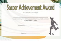 Soccer Achievement Certificate Template 6