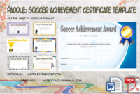 Soccer Achievement Certificate Template by Paddle
