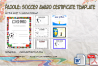 Soccer Award Certificate Template by Paddle
