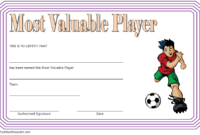 Soccer MVP Certificate Template 5