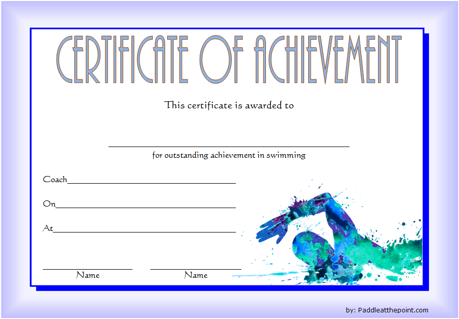 swimming achievement certificate free printable, swimming achievement certificate template, editable swimming certificate template, swimming achievement certificates to print, certificate of achievement swimming