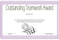 Teamwork Certificate Template 3
