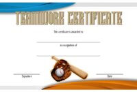 Teamwork Certificate Template 7