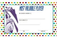 Volleyball Award Certificate Template Free 5