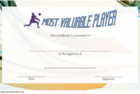Volleyball Award Certificate Template Free 7