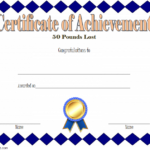 Weight Loss Certificate Template Free - 8+ New Design Ideas