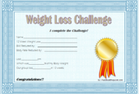 Weight Loss Certificate Template 8