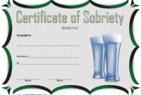 Certificate of Sobriety Template 6