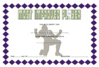 Most Improved Player Certificate Template 5