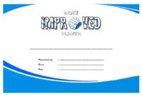 Most Improved Player Certificate Template 7