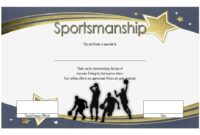 Sportsmanship Certificate Template 4