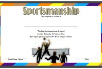 Sportsmanship Certificate Template 5