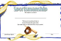 Sportsmanship Certificate Template 7