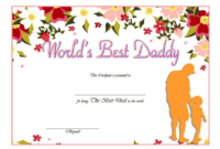 Best Dad Certificate Template 5