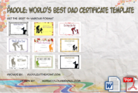 Best Dad Certificate Template Ideas by Paddle