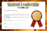 Great Student Leadership Certificate Template 5