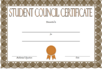 Student Council Certificate Template 4