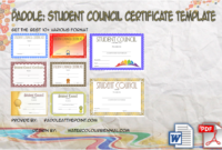 Student Council Certificate Template by Paddle