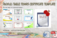 Table Tennis Certificate Template FREE by Paddle