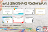 Certificate of Job Promotion Template Ideas FREE by Paddle