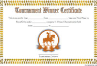 Chess Tournament Winner Certificate Template FREE 2