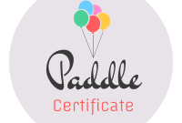 Paddle Certificate