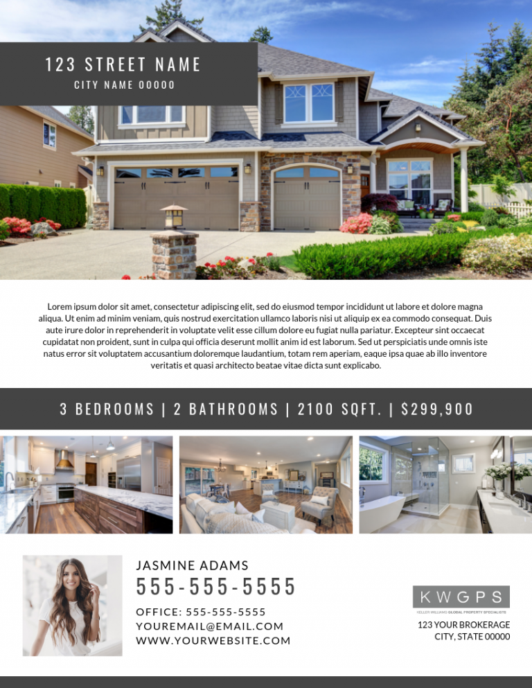 Real Estate for Sale Flyer Template Free (10 Frenzy Designs)