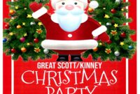 5th Christmas Party Poster Template Word Free Download
