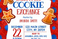Christmas Cookie Exchange Flyer Template Free Design (2nd Adorable Idea)