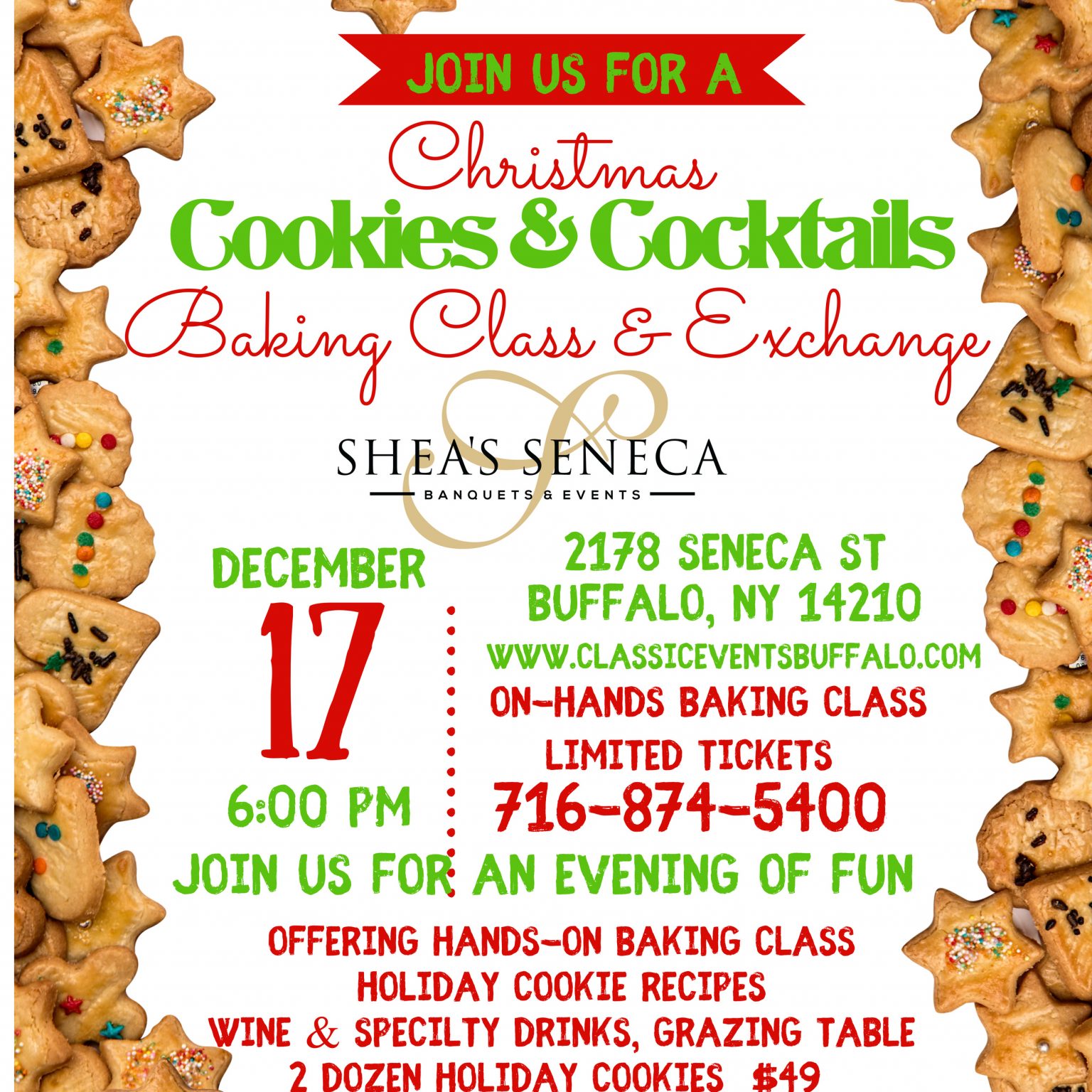 Holiday Cookie Exchange Flyer Free Design (1st Best Template Idea