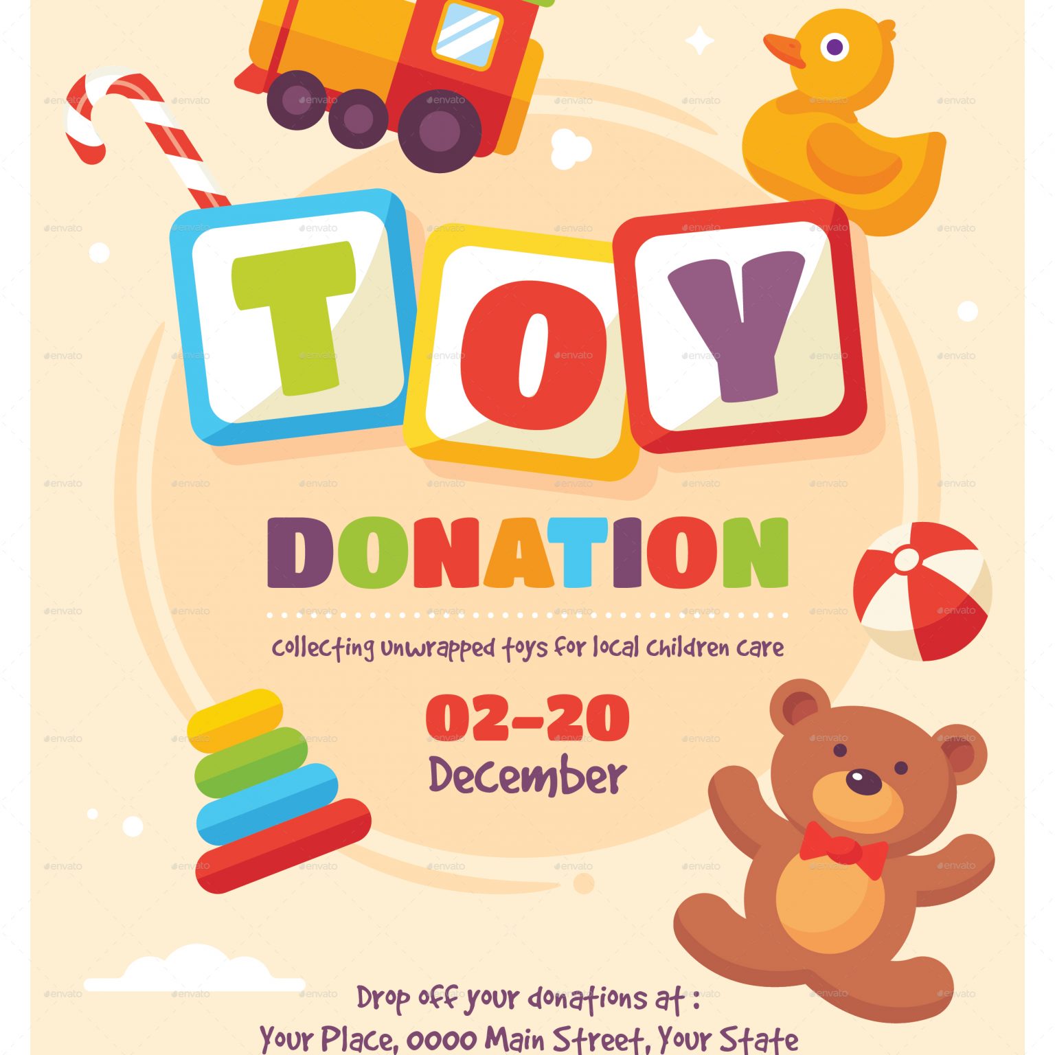 Toys for Tots Donation Flyer Free (10 Wonderful Picks)