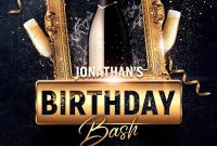 Birthday Bash Party Flyer Template Free Design (1st Superb Idea)