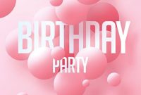 Birthday Celebration Flyer Template Free Design (1st Wonderful Idea)
