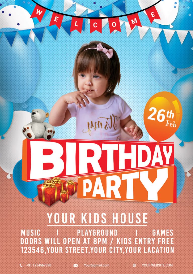 10 BEST Birthday Club Flyer Template Free Designs