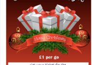 Christmas Raffle Flyer Template Free Download (1st Prime Design)