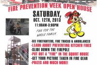 Fire Department Open House Flyer Template Free (5th Fantastic Design)