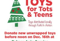 Free Printable Flyer Toys for Tots Flyer Template (4th Simple Design)