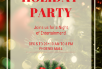 Holiday Party Poster Template Free Download (1st Top Choice)