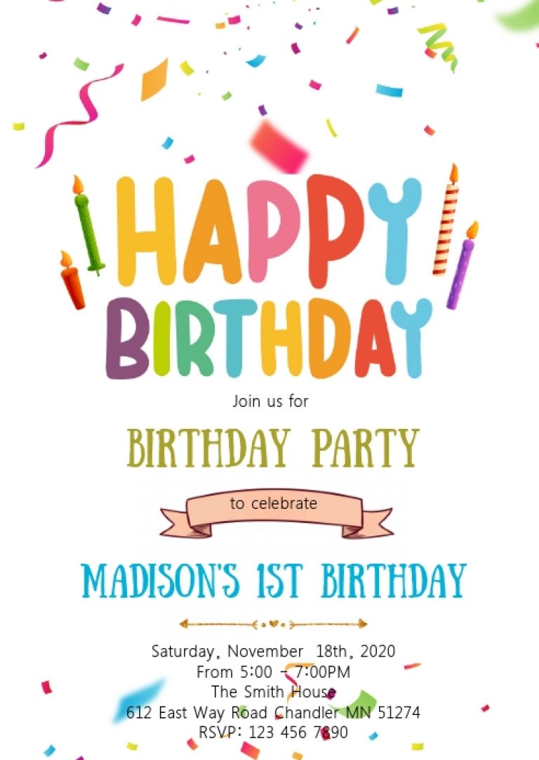 Free Birthday Party Flyer Template Word (14 Top Offers)