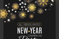 New Year Party Flyer Template PSD Free (1st Best Format)