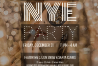 New Year Party Flyer Template PSD Free (3rd Best Format)
