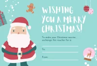 Santa Gift Certificate Template Free Download (1st Main Design)