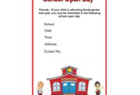 School Open Day Flyer Template Free Download
