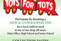 Toys for Tots Flyers Editable Free (1st Template Option)