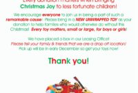 Toys for Tots Flyers Editable Free (3rd Template Option)