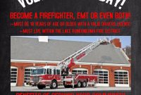 Volunteer Fire Department Recruitment Flyer Free (2nd Best Design)
