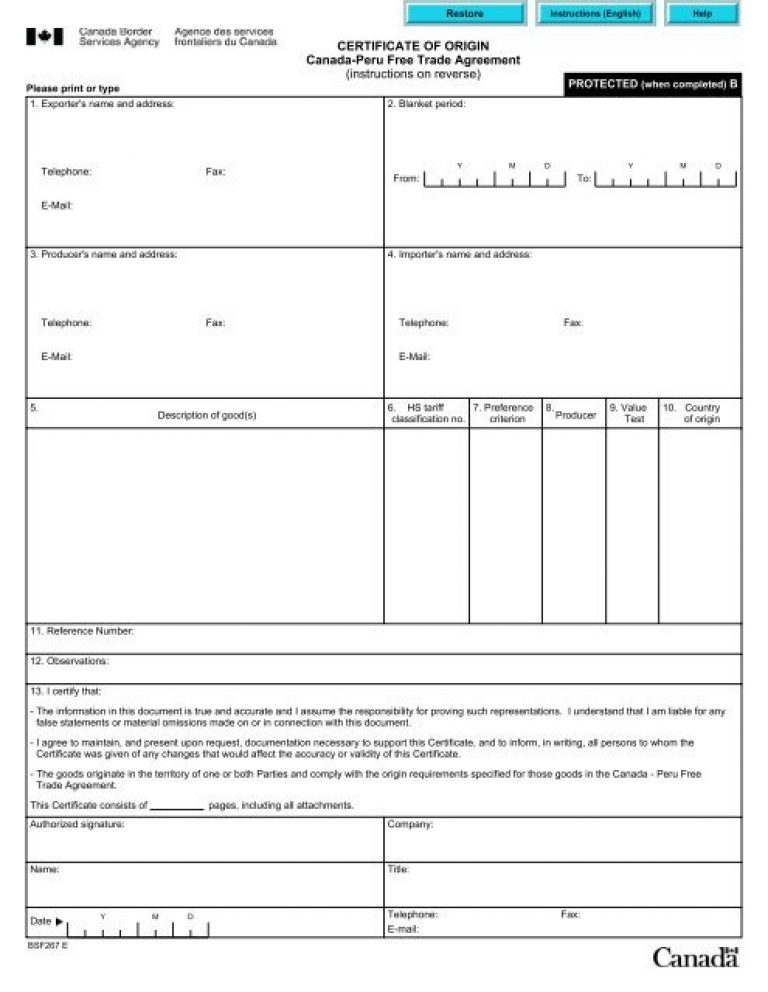 Ca certificate. Nafta Certificate of Origin. Certificate of Origin Peru. Euro 1 Certificate of Origin Canada. Agreement Certificate.