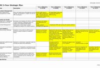 Free Printable 5 Year Strategic Business Plan Template (2nd Top Sample)